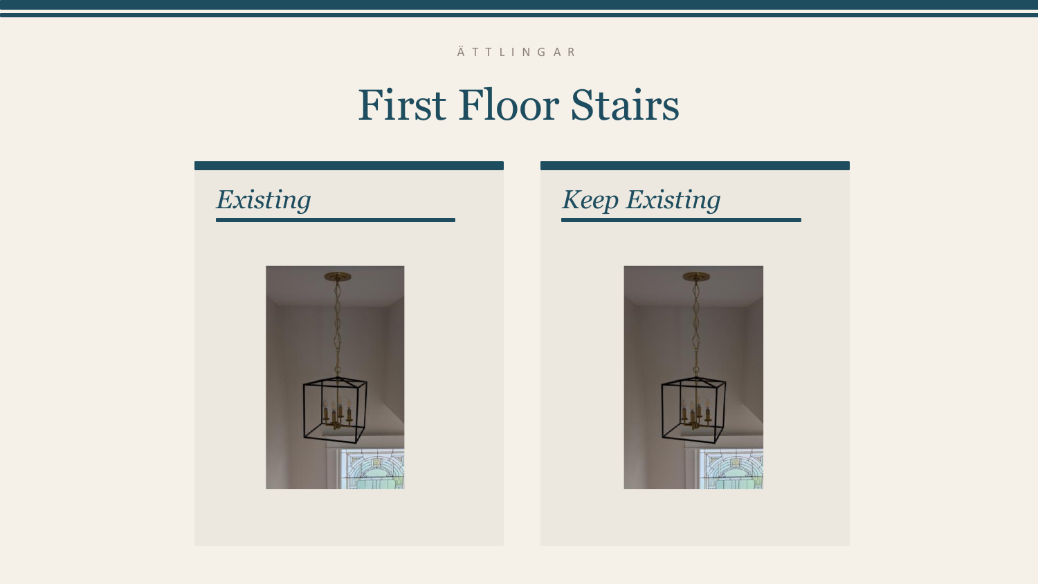 First Floor Stairs — Keep Existing